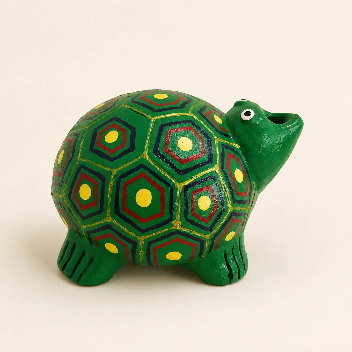 Geometric Turtle Planter — studio product photograph