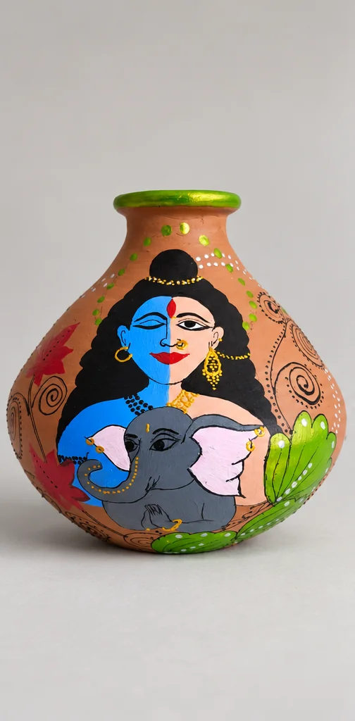 Shiv Parvati Vase — studio product photograph
