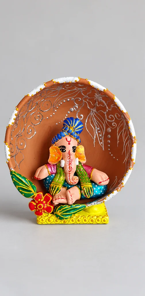 Floral Shell Ganesha — studio product photograph
