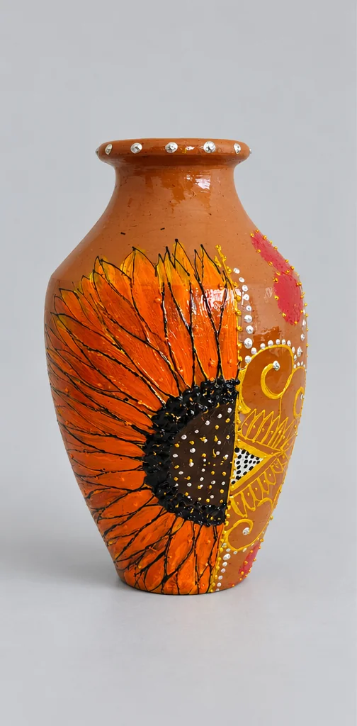 Sunflower Vase — studio product photograph