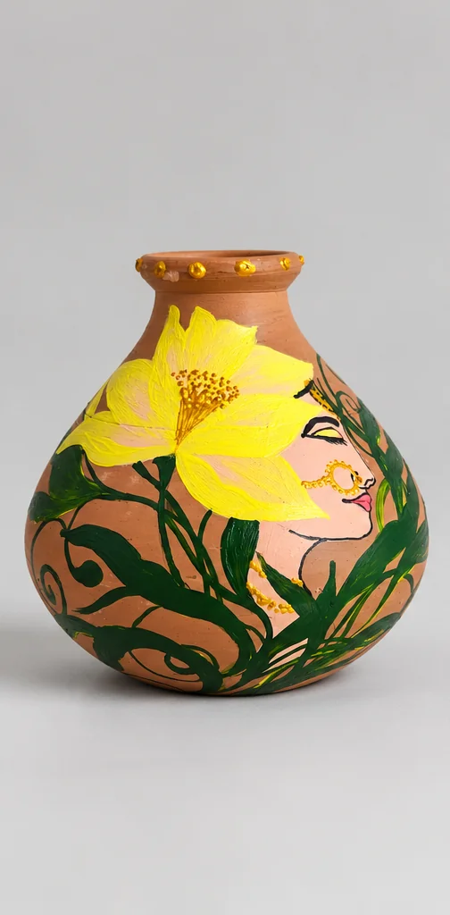 Yellow Lily Pot — studio product photograph