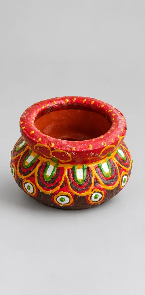 Festive Painted Holder — studio product photograph