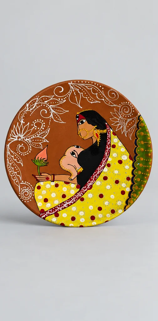 Motherhood Art Plate — studio product photograph