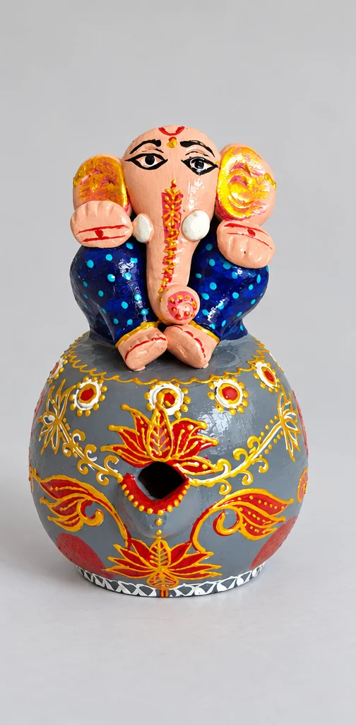 Floral Pot Ganesha — studio product photograph