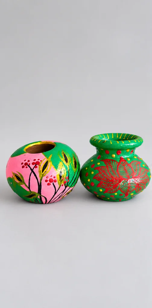 Lotus & Leaf Mini Pots — studio product photograph